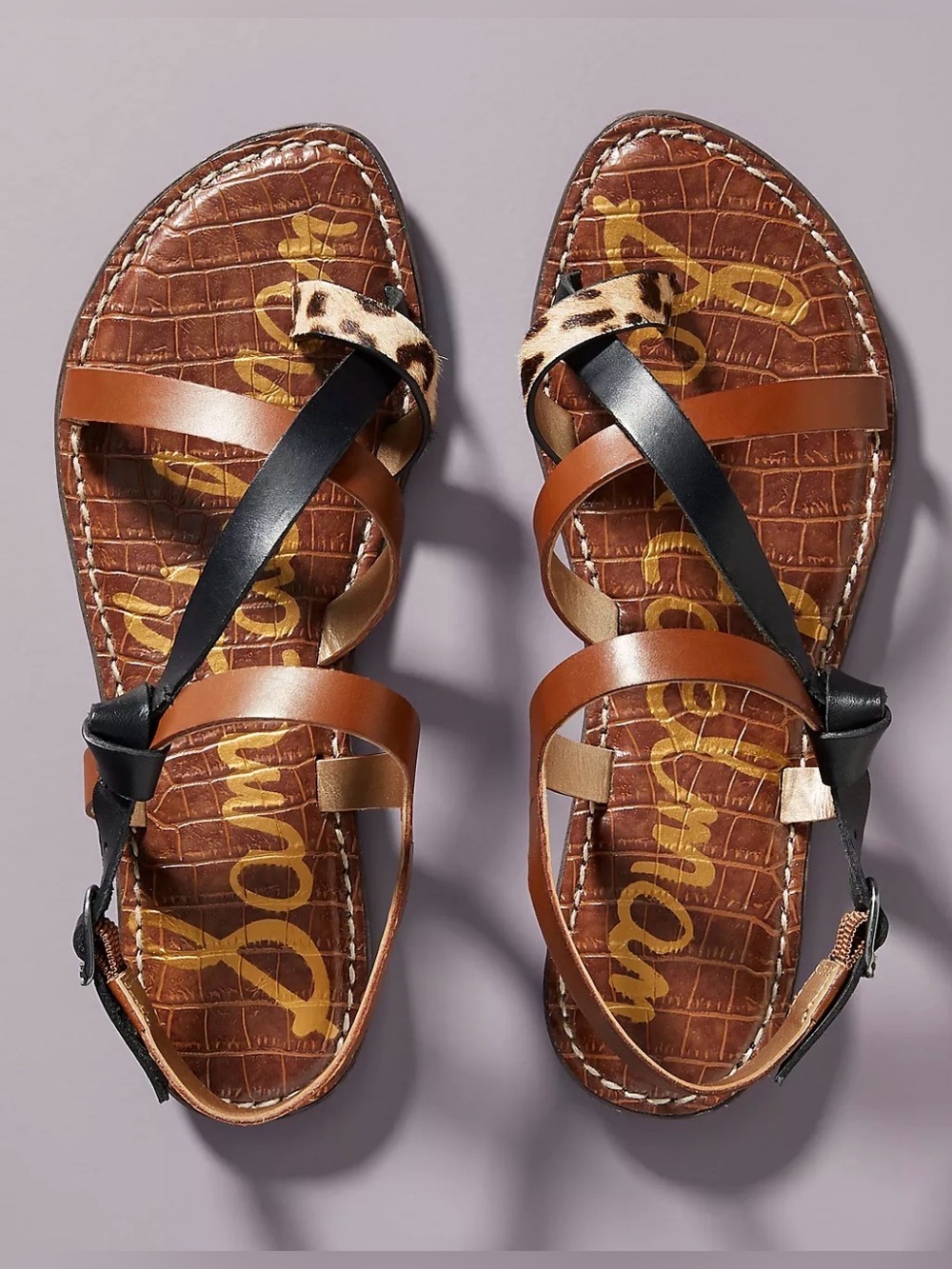 Sam Edelman Gladis Sandals Strappy Leopard print